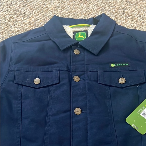 John Deere Kids Navy Jacket Large - Picture 4 of 8